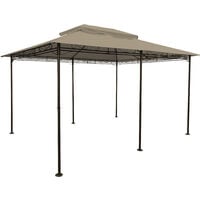 Pavillon Ersatzdach Cape Town braun / 400 x 300 cm Garten