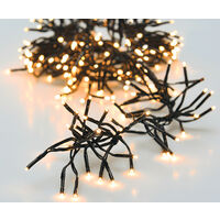 LED Lichterkette warm weiß mit Timer und Dimmer - 8 m / 400 LED - Outdoor Garten Weihnachts Deko Beleuchtung für Außen