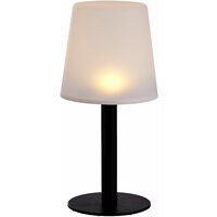 LED Solar Garten Tischlampe - 31 x 15 cm - Outdoor Deko Leuchte warm weiß - Garten Balkon Terrasse Beleuchtung für Außen