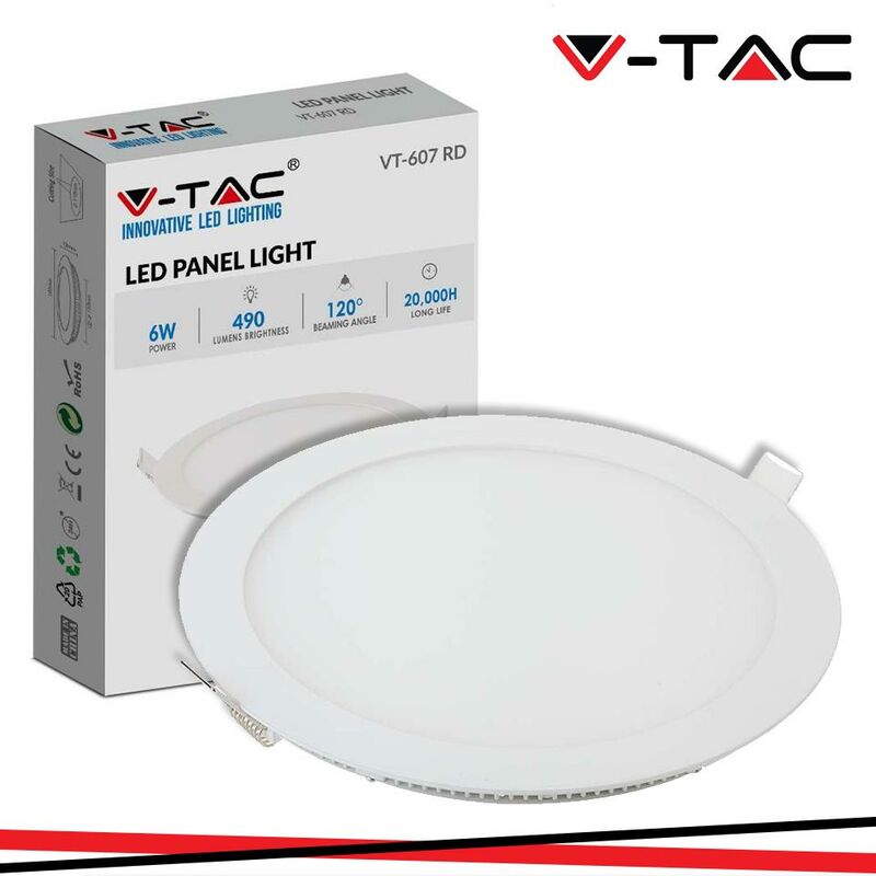 INTEC LIGHT Fusion faretto LED ad incasso pannello rotondo 5W