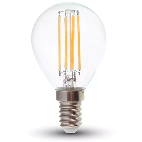 Lampadina Led a Filamento E14 C35 a candela 6W Bianco caldo 2700K Neos 