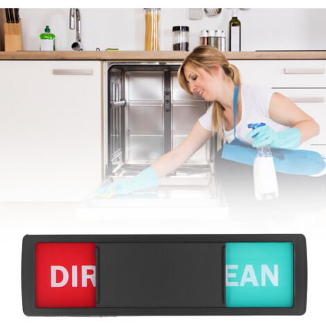 Imán para lavavajillas – Señal de limpio/sucio con doble adhesivo – Organizador para refrigerador – Material de resina y magnético – 71 g