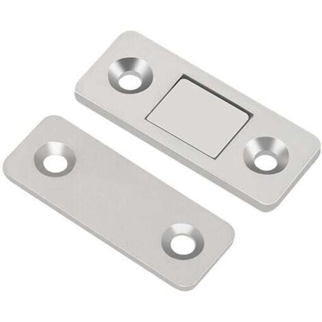 Imán para muebles, cierre magnético para puerta de armario, 8 piezas, cierres magnéticos de metal ultrafinos para pegar, cierre magnético adhesivo, potente imán para puertas correderas, cajones
