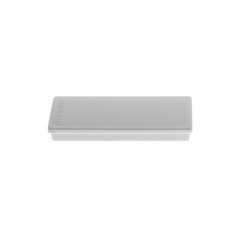 Imán rectangular  A x L x H 22 x 55 x 8 mm  UE 60 unid  gris