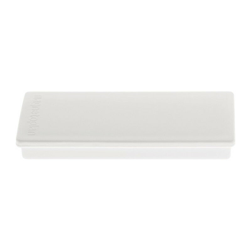 

Imán rectangular A55xP22xS8mm blanco MAGNETOPLAN (Por 10)