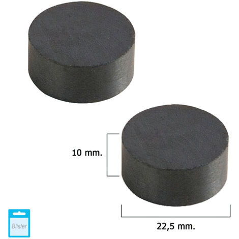 Iman Wolfpack Ferrita Redondo Ø 22,5x10 mm. (Blister 2 Piezas)
