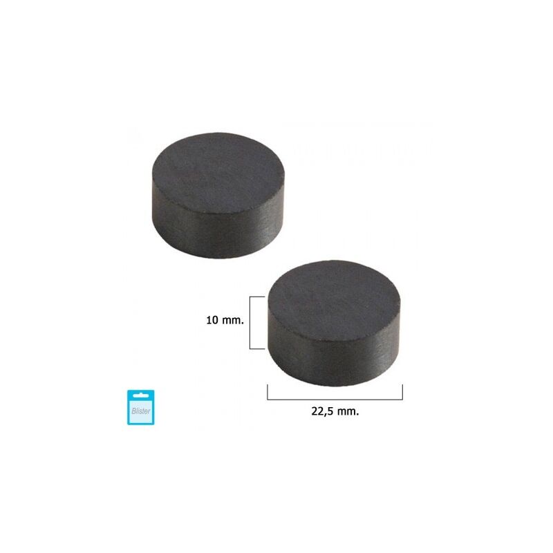 

Iman wolfpack ferrita redondo Ø 22,5x10 mm. (blister 2 piezas)