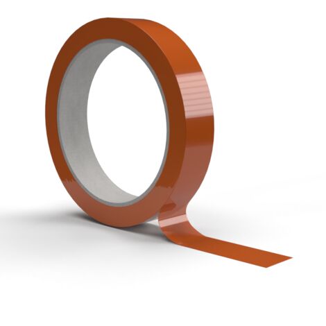 IMBALALGGI 2000 - Nastri Strapping rinforzati antistrappo, mopp supporto, gomma naturale, 79µm, 60 m x 19 mm, Arancio (16)