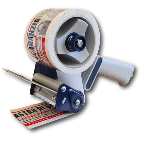 IMBALLAGGI 2000-1 Dispenser per nastro adesivo 75x66 - Nastratrice professionale con regolatore di tensione - Tendinastro 75mm x 66mt