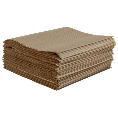 IMBALLAGGI 2000 - 100 Fogli di Carta Ondulata 33x33cm - Ecosostenibili e Riciclabili - Spessore 4mm - Ideali per Imballaggio e Protezione