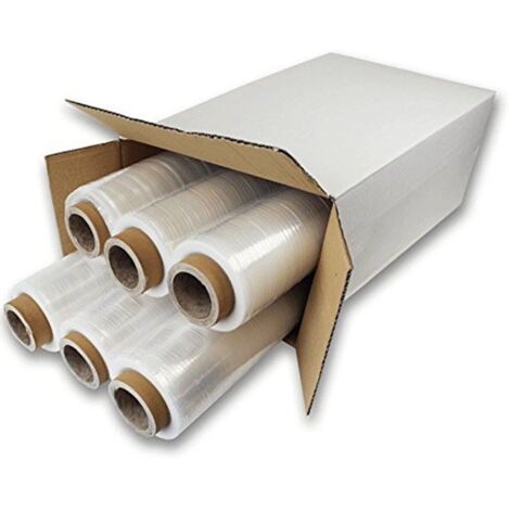 IMBALLAGGI 2000 - Film Estensibile Imballaggio Trasparente, 18 Rotoli 160Mx23x50H cm per Imballaggio Multiuso, Pellicola Imballaggio Extra Resistente - Rotolo Imballaggio per Spedizioni e Trasloco