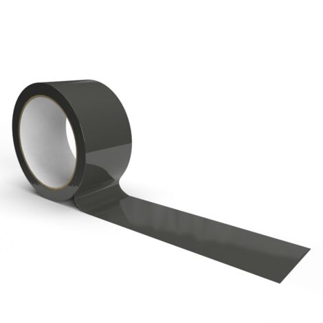 IMBALLAGGI 2000 - Nastro Adesivo Pacchi Nero in Polipropilene 36Pz 5cm x 66Mt x 76 mm, Nastro Adesivo Colorato Resistente a Strappo Silenzioso, Nastro Imballaggio per Spedizioni, Scatoloni e Trasloco