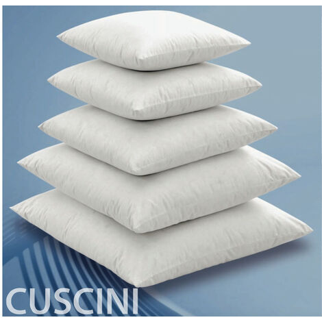 Imbottitura Anima Interna Per Cuscino Arredo In 100% Piuma D'oca Varie Misure, misura60x60coloreCuscino