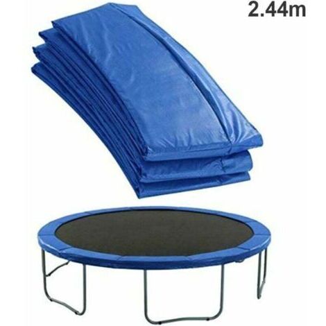 Imbottitura di sicurezza per molle del trampolino da 244 cm, imbottitura del telaio rosa/verde - PVC colorato resistente ai raggi UV, blu