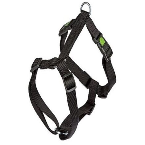 Imbracatura nera, modella di Miami, nylon per cani. 40-57 cm/15mm