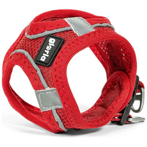 Imbracatura per Cani Gloria Air Mesh Trek Star Regolabile Rosso Taglia XXXS (18-20 cm)