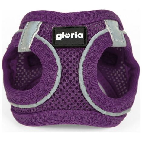Imbracatura per Cani Gloria Air Mesh Trek Star Regolabile Viola Taglia XXXS (18-20 cm)