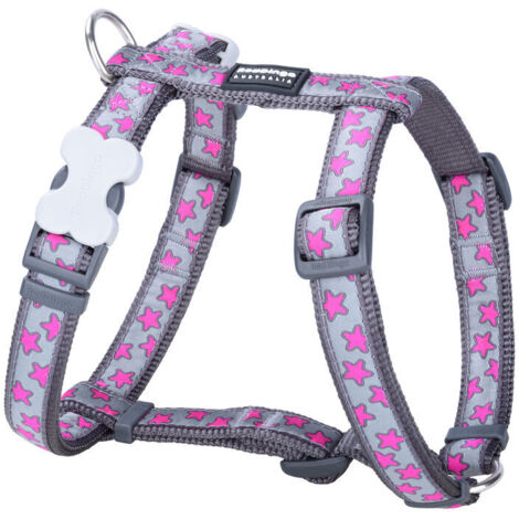 Imbracatura per Cani Red Dingo On Cool 25-39 cm Rosa Grigio