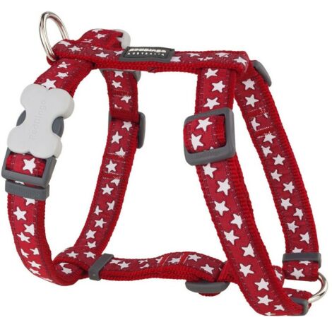Imbracatura per Cani Red Dingo Rosso Stella Bianco 37-61 cm