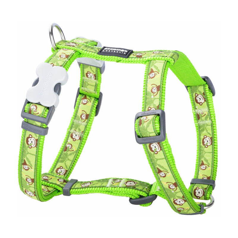 Image of Imbracatura per Cani Red Dingo style monkey lime green 45-66 cm 36-59 cm