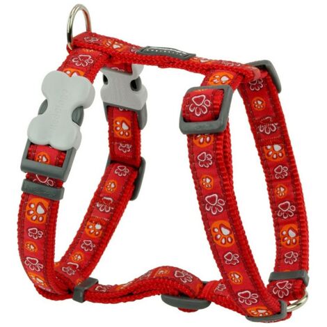 Imbracatura per Cani Red Dingo Style Rosso Impronta animale 37-61 cm