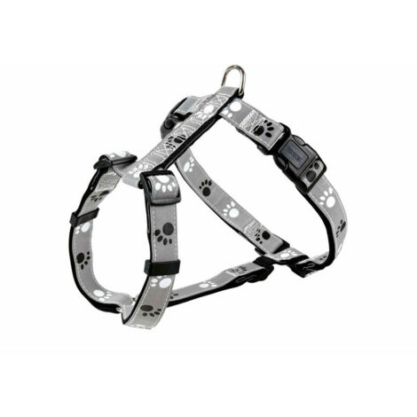 Imbracatura per Cani Trixie Silver Reflect Nero Grigio