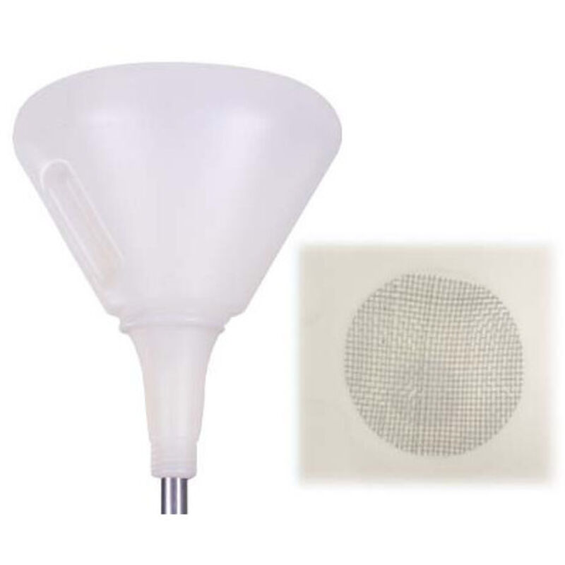 Imbuti imbuto in plastica con manico e filtro CM.22 per olio e grasso