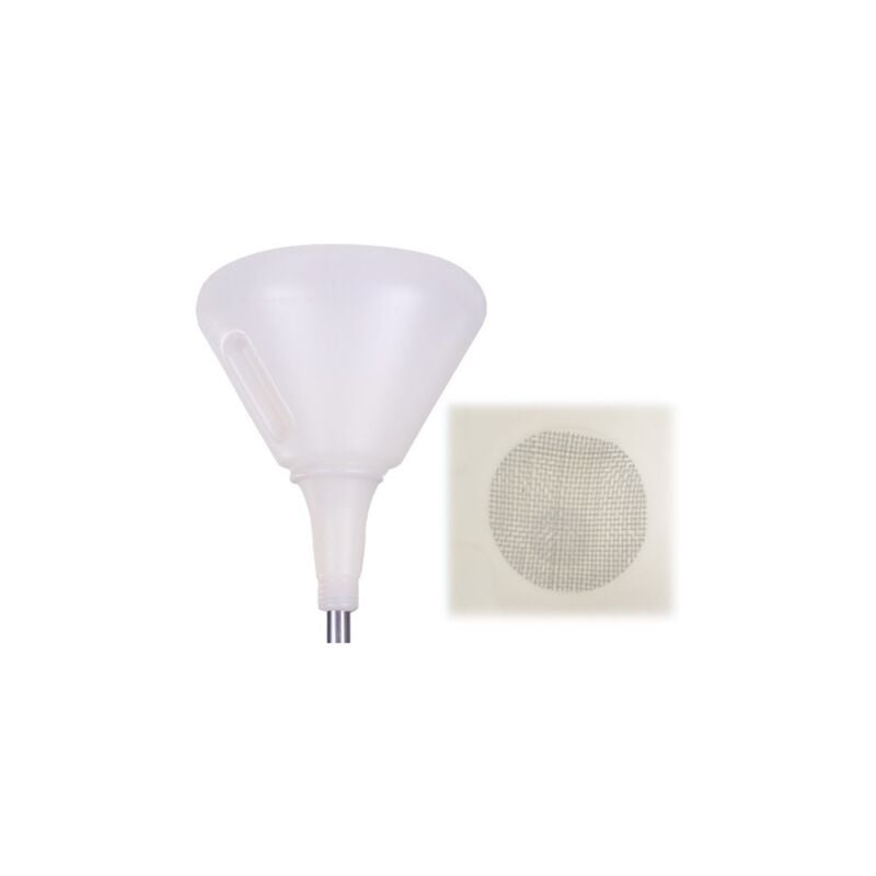 Imbuti imbuto in plastica con manico e filtro CM.15 per olio e grasso