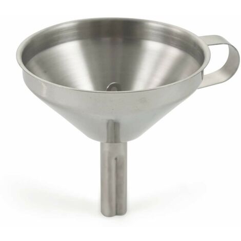 Trade Shop - Imbuto Acciaio Inox 12 Cm Senza Filtro Per Liquidi Antiruggine  Silver