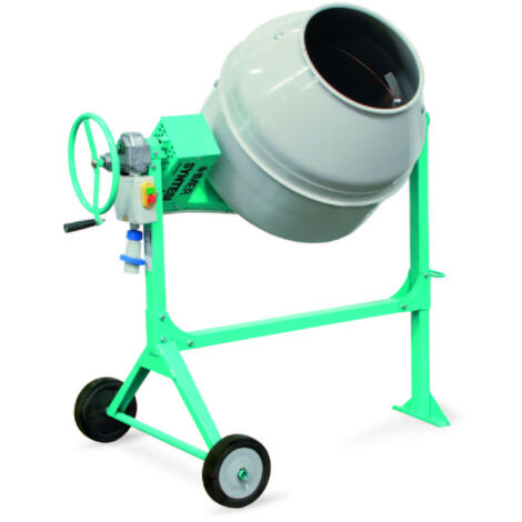 Imer – Bétonnière électrique 138L – Malaxage 1/2 sac 35kg – Moteur 0.3kW – Cuve acier démontable – 1015600