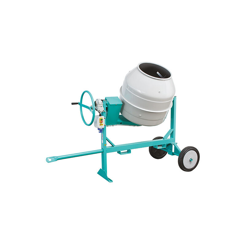 Imer - Bétonnière S190 électrique mono cuve acier 190L malaxage 1 sac de 35kg 01015650