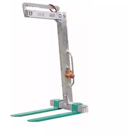 Imer – Lève palette aluminium 1000 kg – Hauteur utile 1650 mm – Dents réglables 400-900 mm – Léger pour grues à capacité limitée