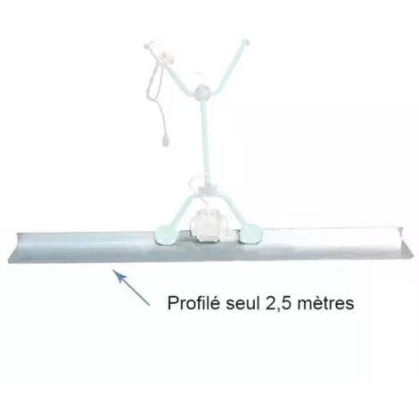 Imer – Profilé aluminium 2,5 m – Traitement anti-corrosion – Pour surfacer chapes – Finition parfaite pour professionnels