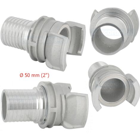 Imer – Kit de 4 raccords pompier 50 mm pour motopompe – Connexions d'aspiration et refoulement – Solution irrigation et lutte incendie
