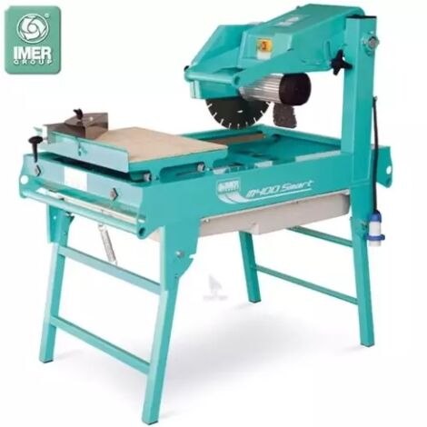 Imer – Scie à matériaux électrique 350/400 mm – Coupe précise pour briques et pierre – Moteur 2.2 kW – Tête de coupe basculante ergonomique