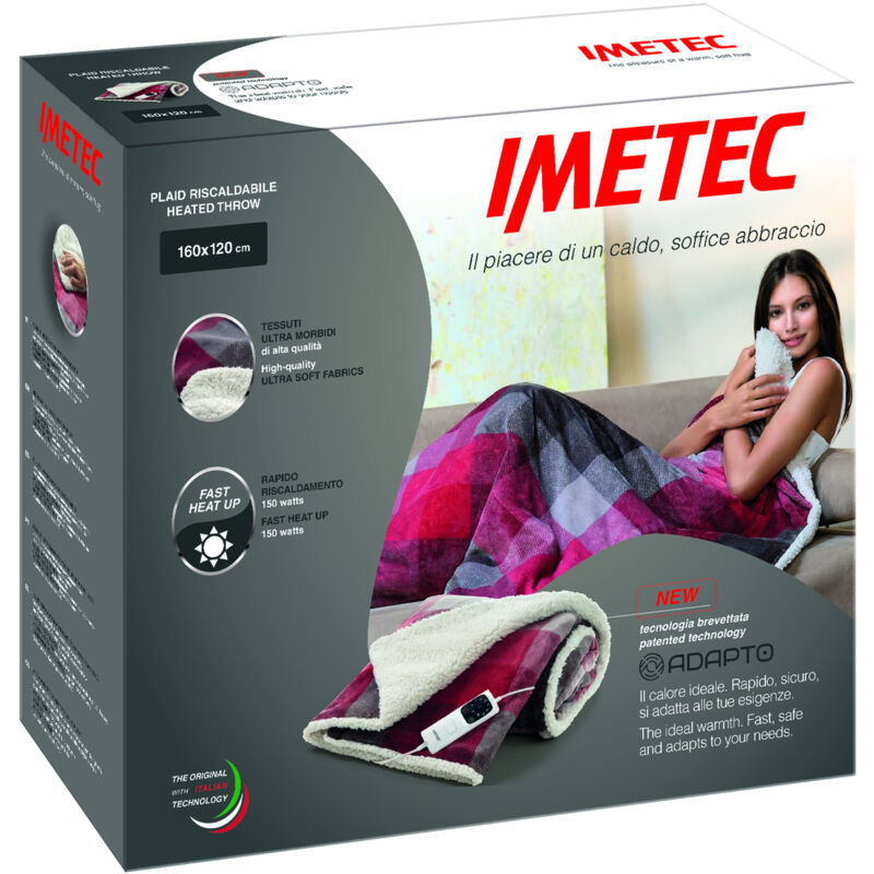 Imetec Mehrfarbig 16715 Heizdecke 150 W Samt