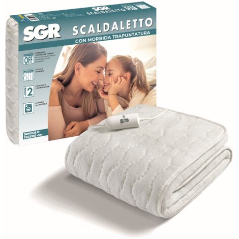 Imetec 16803 couverture et coussin chauffant Couverture chauffante 55 W Blanc Tissu