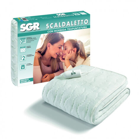 Imetec 16803 Scaldasonno Scaldaletto Elettrico Coperta 55 W Tessuto Bianco