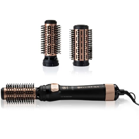 Imetec Bellissima BHS4 1100 Brosse soufflante à air chaud À chaleur Noir, Or rose 1000 W