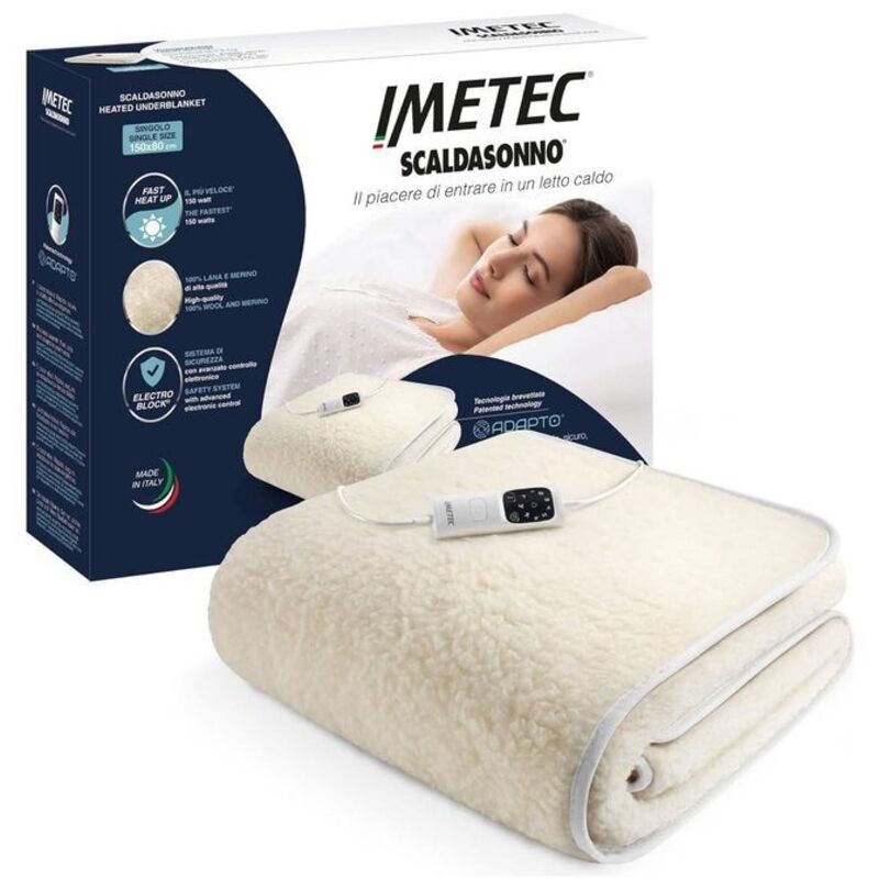 Imetec Beige Scaldasonno Adapto Elektrisches Wärmepolster 150 X 80 Cm 150 W