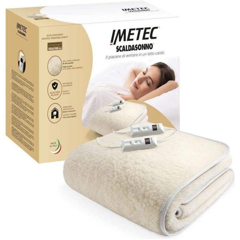Imetec Weiß Scaldasonno Elektrischer Bettwärmer 110 W Wolle