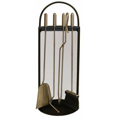 IMEX-10008 Juego chimenea Arco-Malla utiles inox [imex-10008]