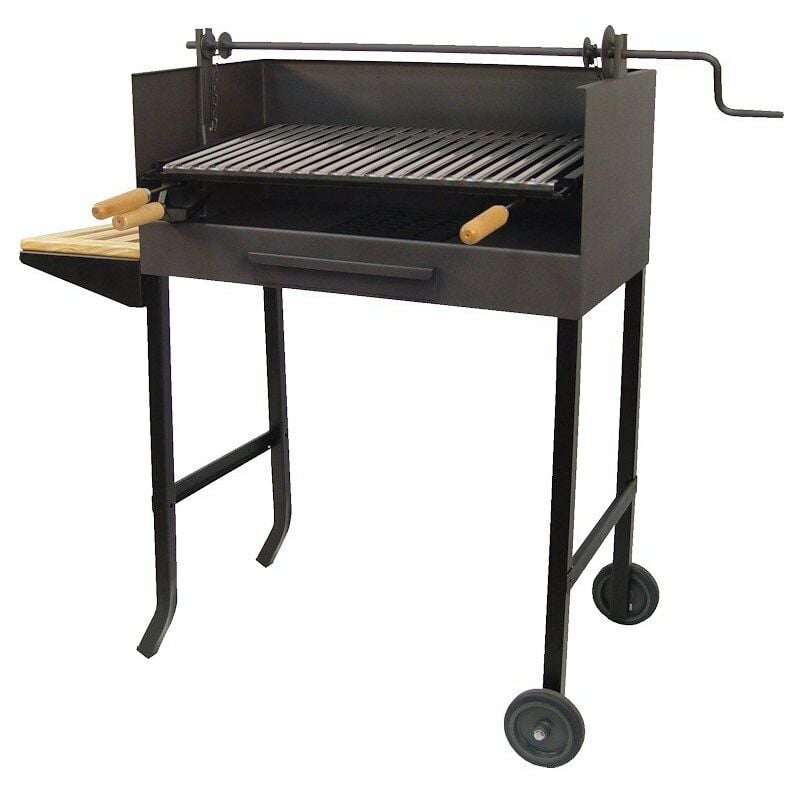 

IMEX-71524 Barbacoa elevador parrilla inox y bandeja madera [imex-71524]