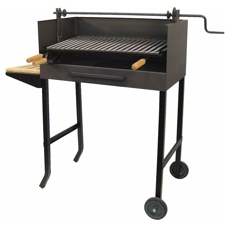 

IMEX-71525 Barbacoa elevador parrilla inox y bandeja madera [imex-71525]