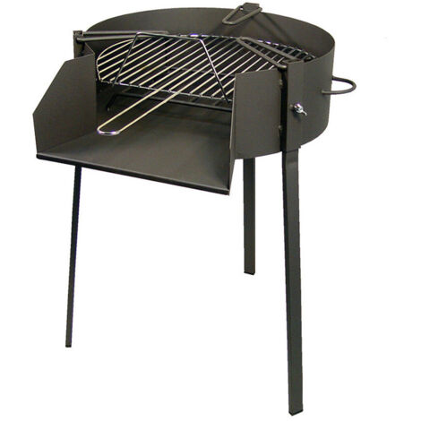 Imex Barbecue Ronde Noir Ø50 cm Charbon et Bois