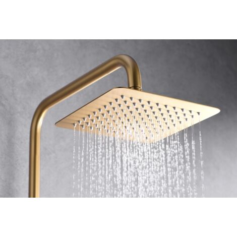 IMEX BDAR025/OC ART Conjunto Ducha Monomando Oro Cepillado - ref: BDAR025/OC