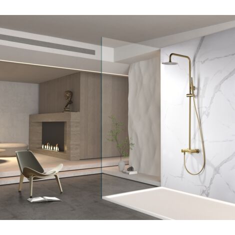 IMEX BDC033/OC OLIMPO Conjunto Ducha Monomando Oro Cepillado - ref: BDC033/OC