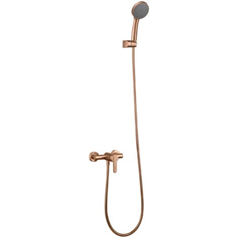 IMEX BDR001-5ORC ROMA Kit Ducha Monomando Oro Rosa Cepillado - ref: BDR001-5ORC