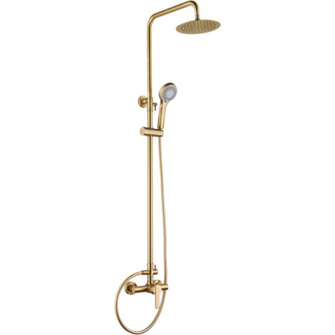 IMEX BDR001/OC ROMA Conjunto Ducha Monomando Oro Cepillado - ref: BDR001/OC