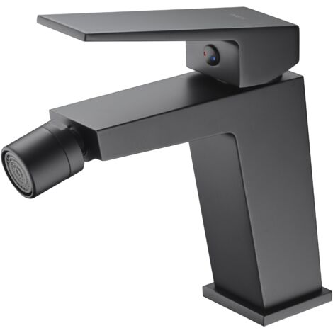 IMEX Bidet-Einhandmischer ART Rubinettenkörper aus Messing und Zamak Keramikkartusche Ø35 mm Schläuche 3-8-- Oberfläche in mattem Schwarz – Imex-BDAR025-2NG